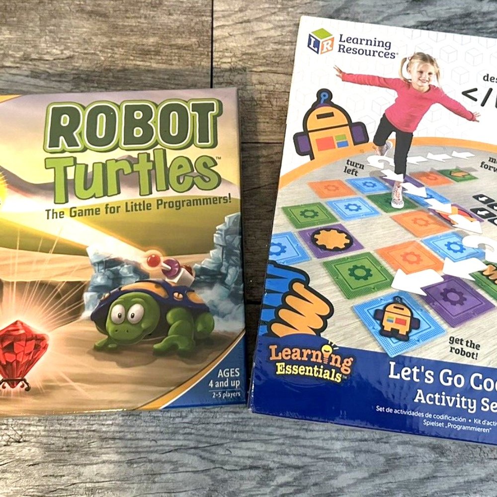 LEARN HOW TO CODE-Pre K, K, + Two NEW Sealed Games Early Programmers *READ*